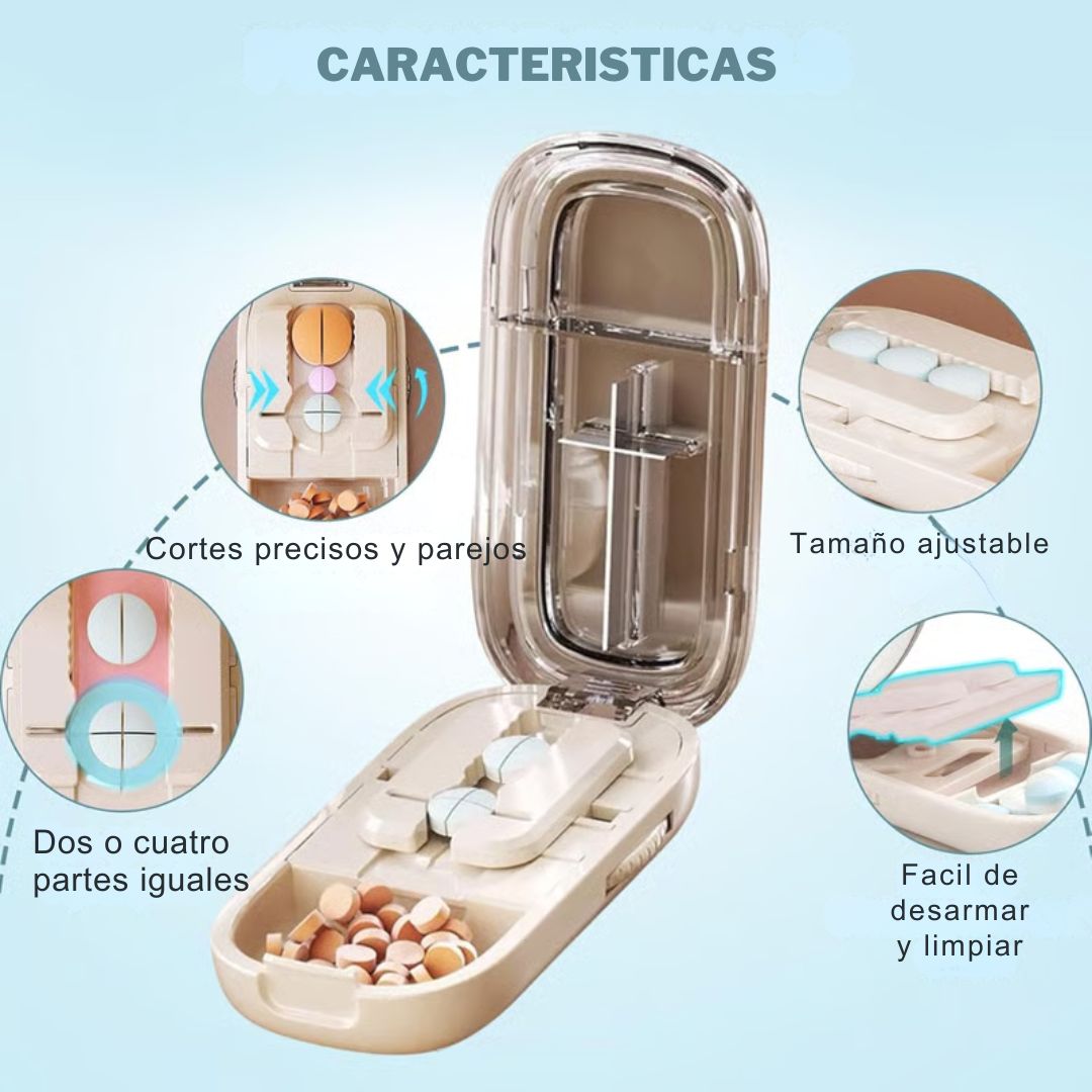 Cortador de Pastillas + Pastillero organizador GRATIS - TodoBacano