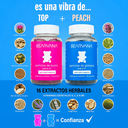 BEARVANA® GOMITAS PARA CRECER BUBBIES Y NALGAS - TodoBacano