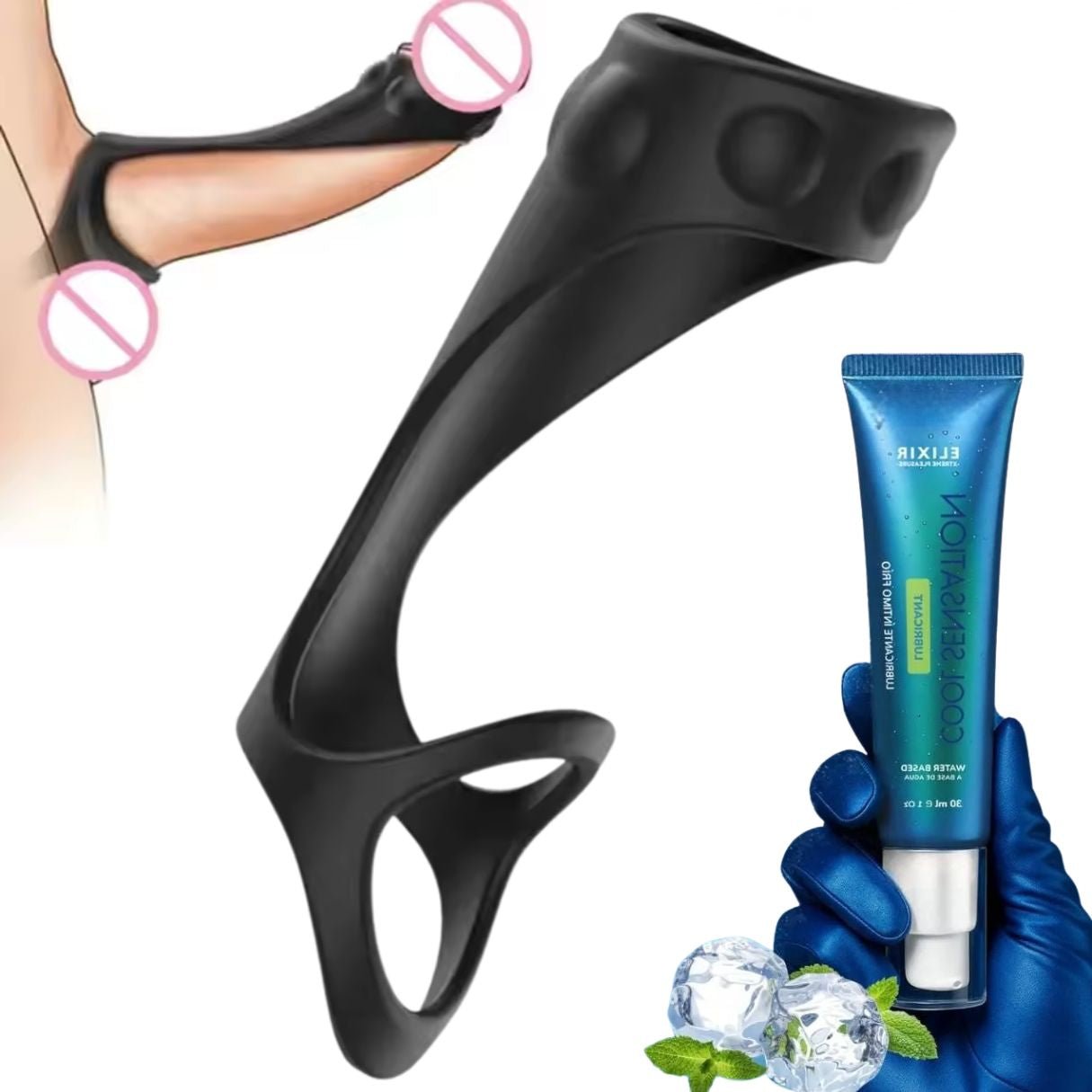 Anillo para el pene Flexible + Lubricante GRATIS - TodoBacano