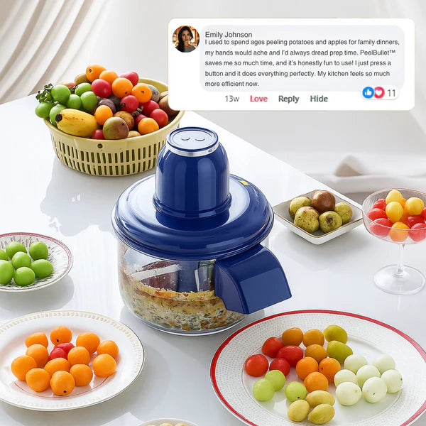 ¡Pela en segundos sin dolor de manos — Cocina más rápido con Peel Blitz™!