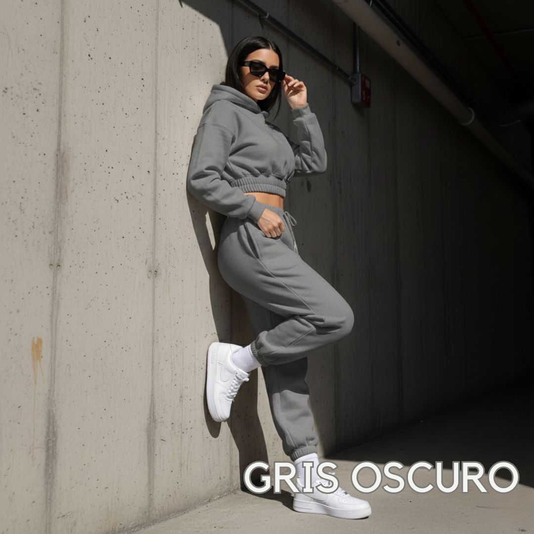 Conjunto Caderón mujer Buzo Top premium - TodoBacano