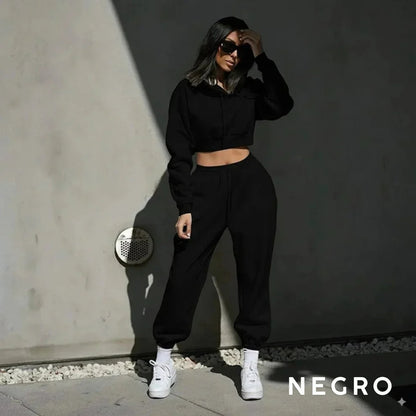 Conjunto Caderón mujer Buzo Top premium