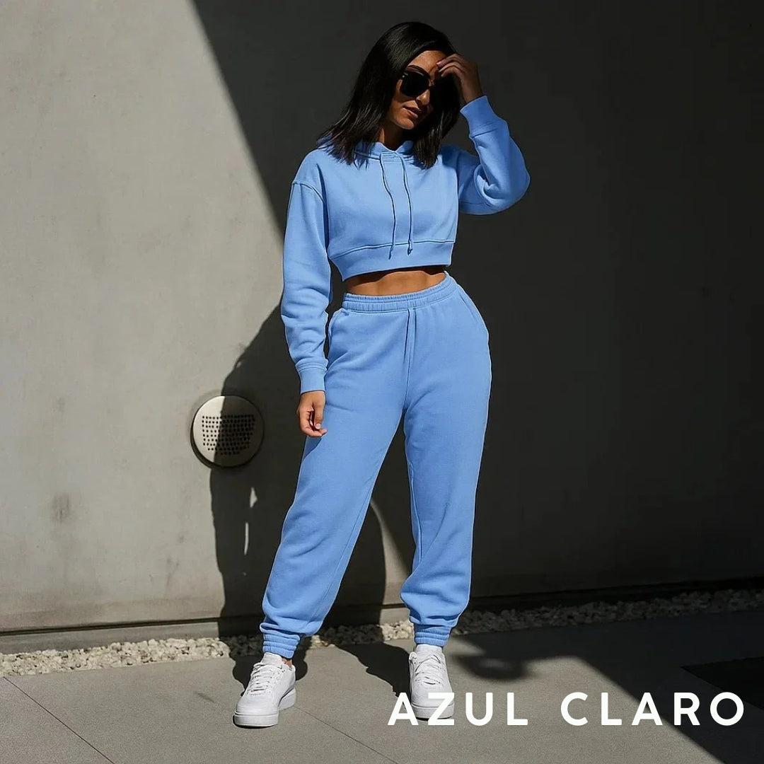 Conjunto Caderón mujer Buzo Top premium