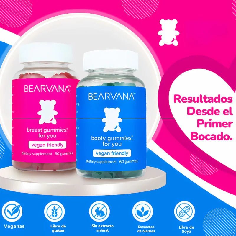 BEARVANA® GOMITAS PARA CRECER BUBBIES Y NALGAS - TodoBacano