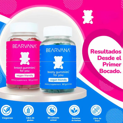 BEARVANA® GOMITAS PARA CRECER BUBBIES Y NALGAS - TodoBacano