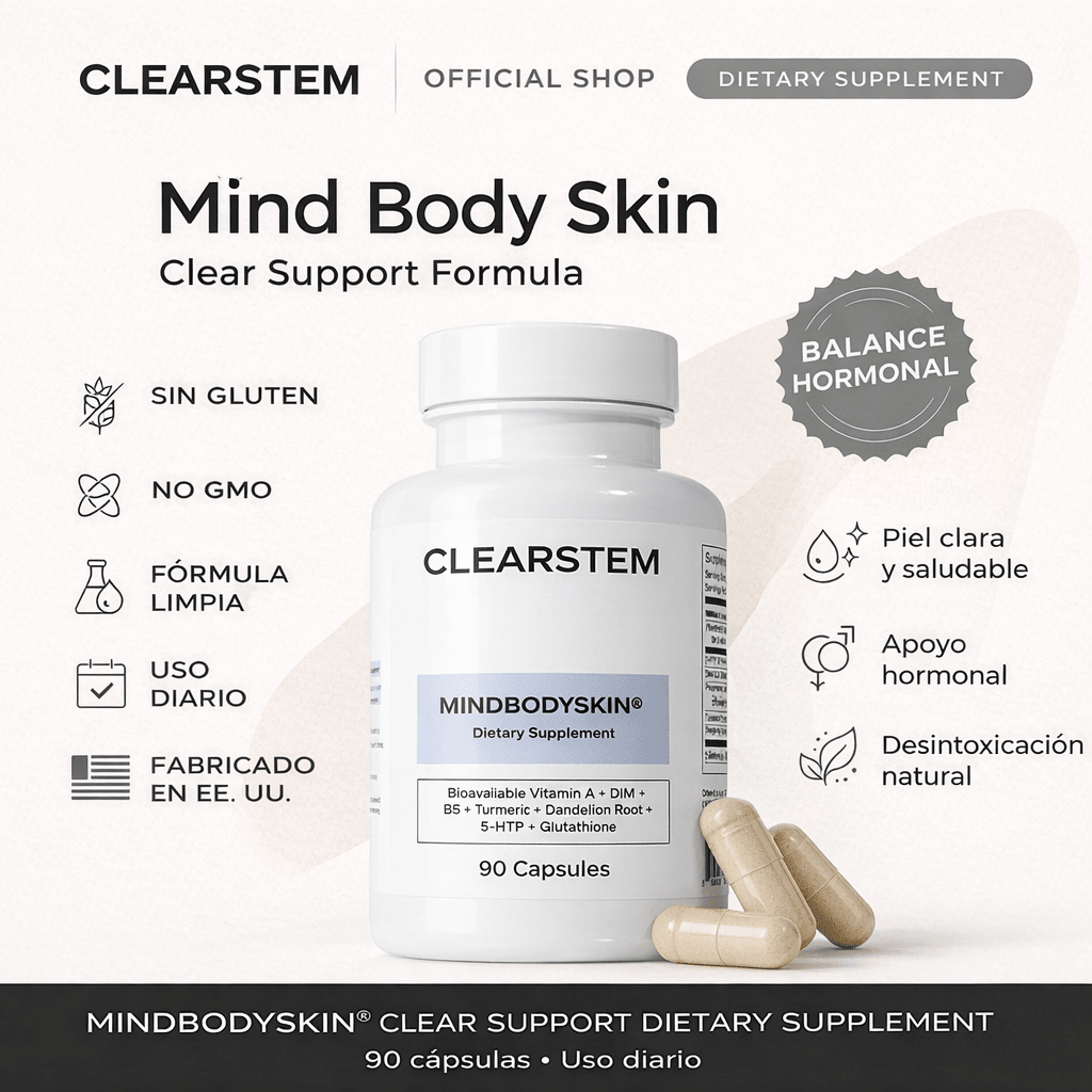 Clearstem Suplemento hormonal para el acné - TodoBacano