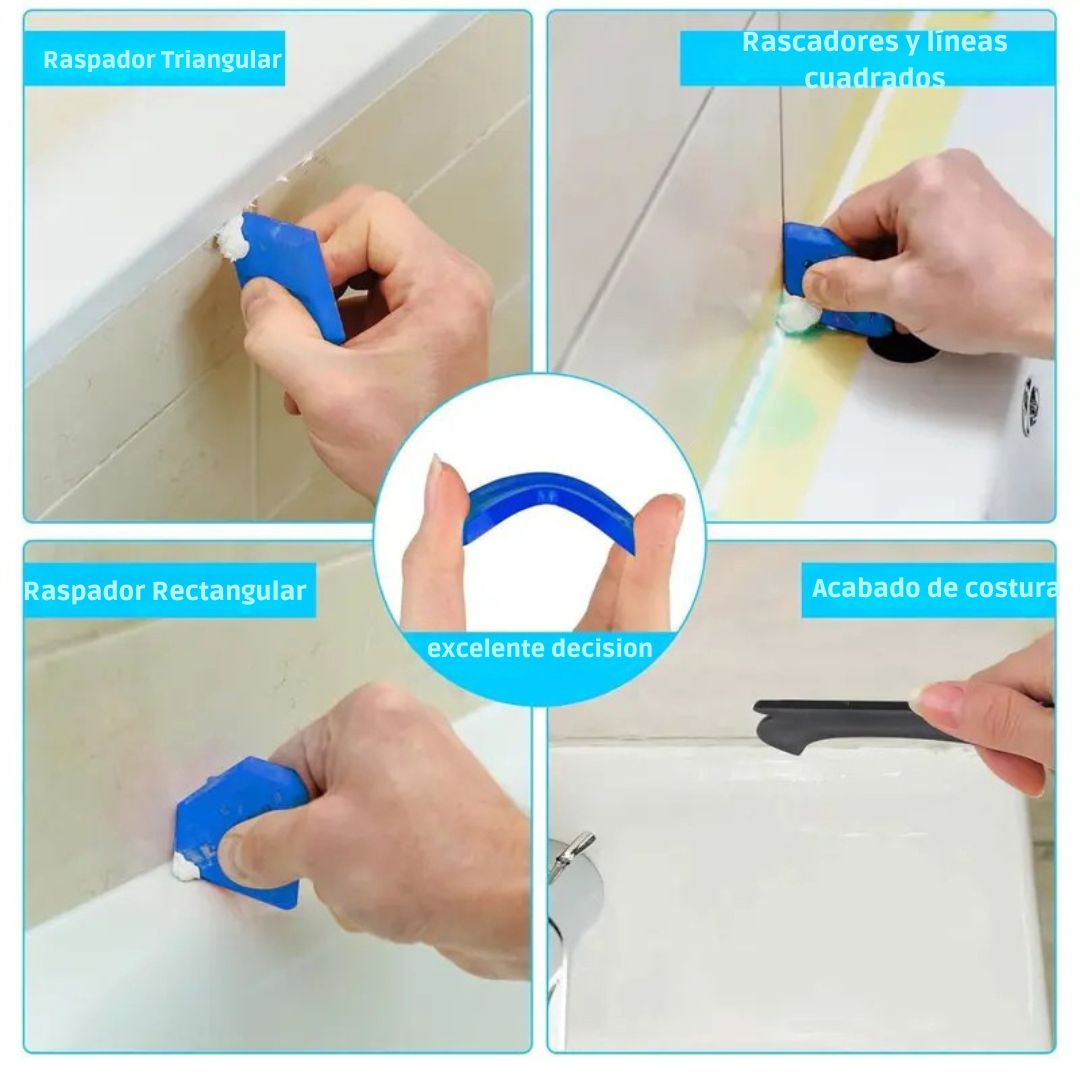 Kit 15 piezas de Acabado y Calafateo - TodoBacano