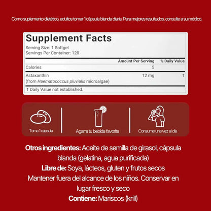 12 mg De Astaxantina Pura - TodoBacano