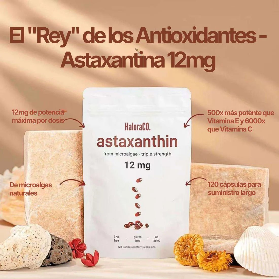 12 mg De Astaxantina Pura - TodoBacano
