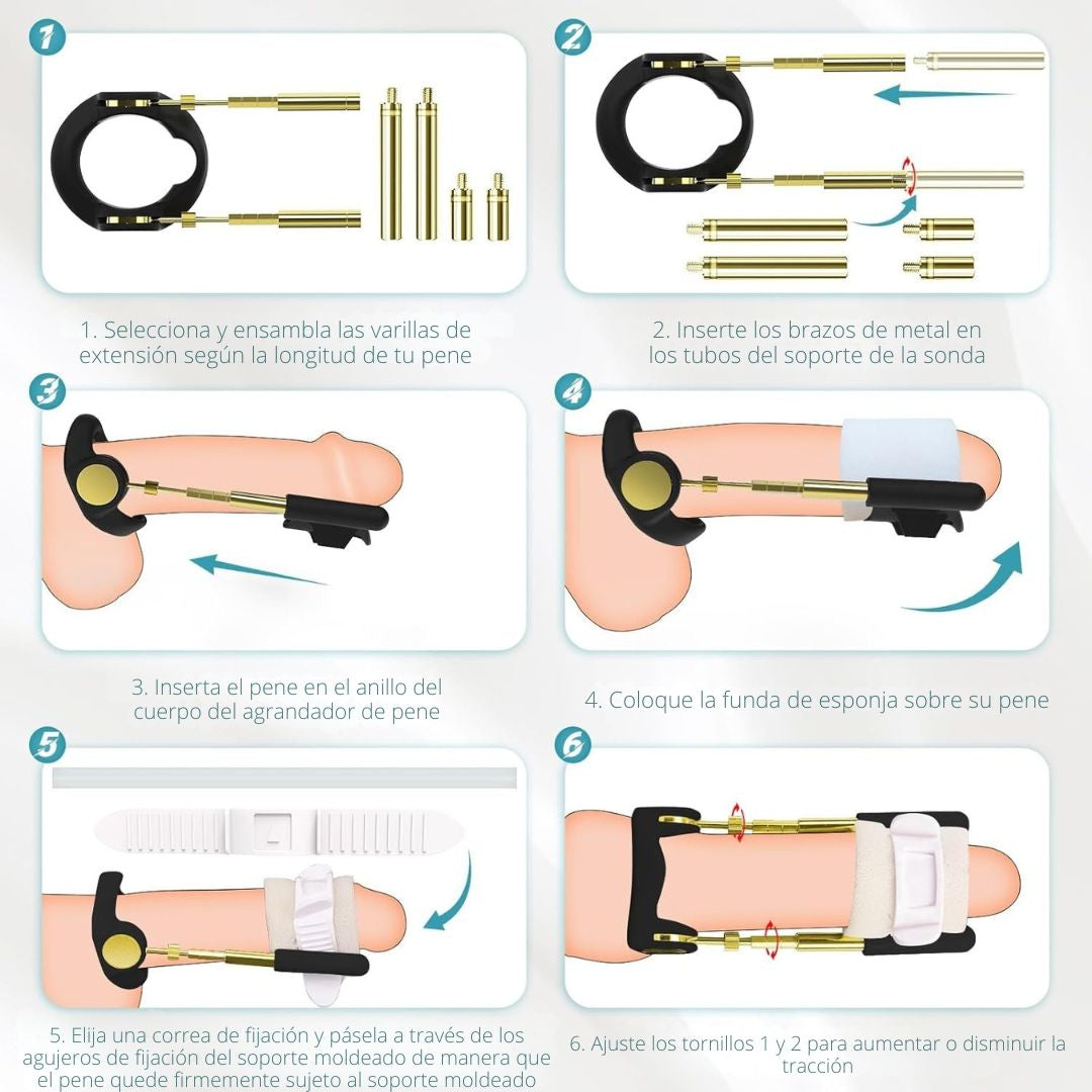 Extensor de p-ne masculino de tracción