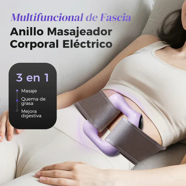 MASAJEADOR PRO™ + CINTA AJUSTABLE ✨ 3 EN 1: Quema Grasa