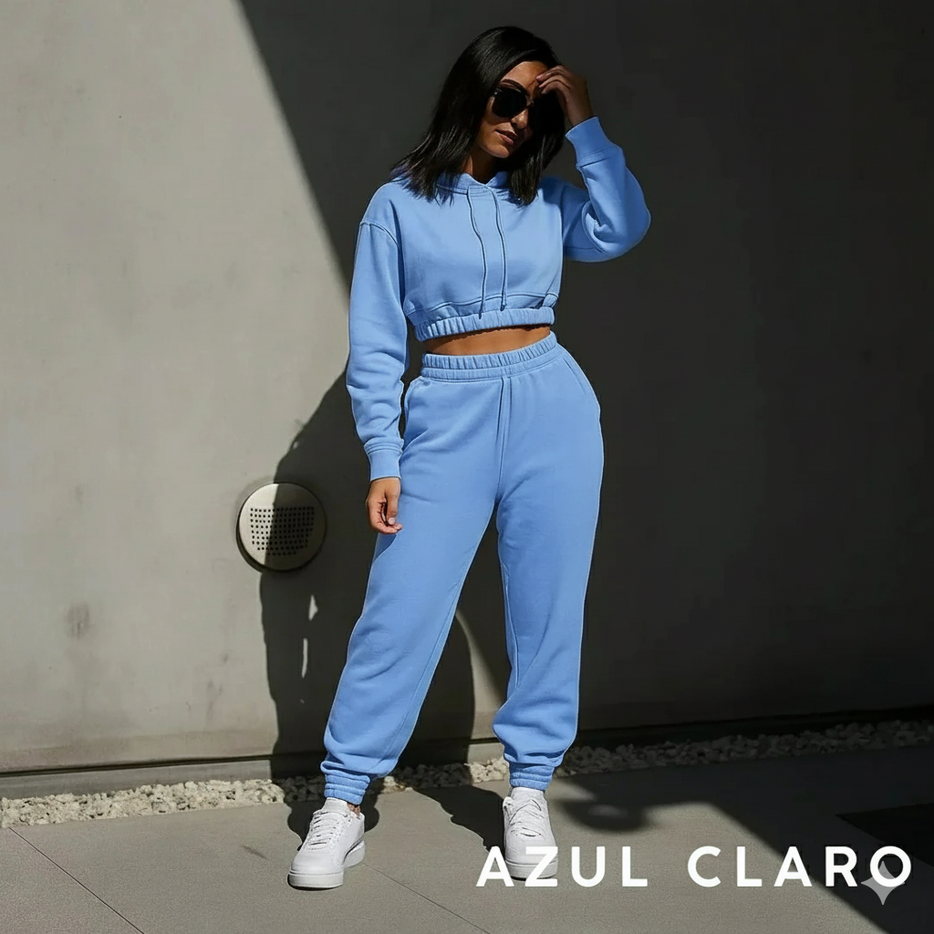 Conjunto Caderón mujer Buzo Top premium