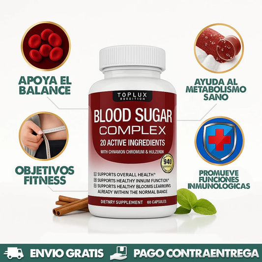 Blood Sugar Complex - Controla tus niveles de azúcar naturalmente - TodoBacano