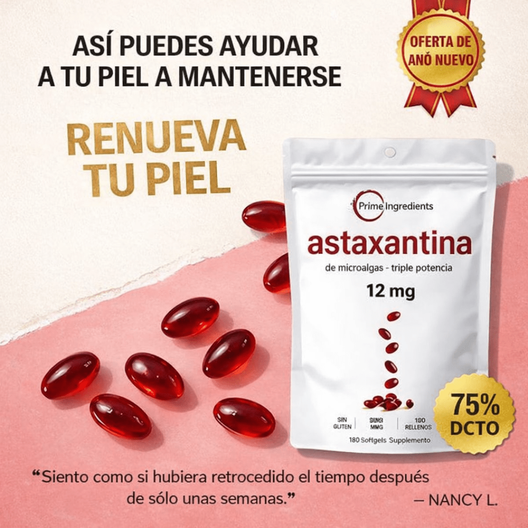 12 mg De Astaxantina Pura - TodoBacano