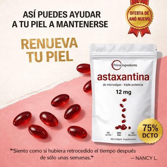 12 mg De Astaxantina Pura - TodoBacano