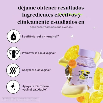 Lemme Purr - Probióticos vaginales para mujeres - TodoBacano