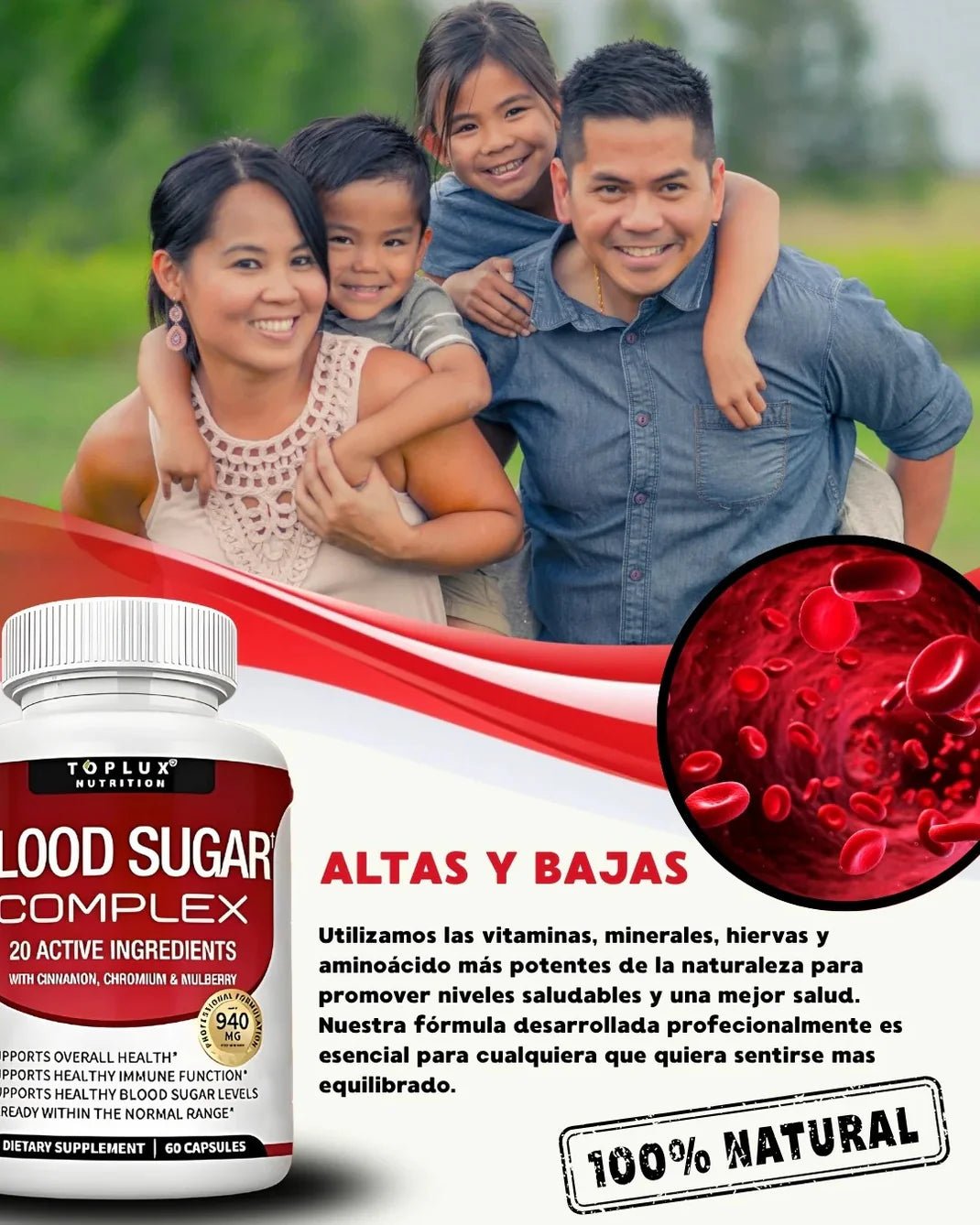 Blood Sugar Complex - Controla tus niveles de azúcar naturalmente - TodoBacano