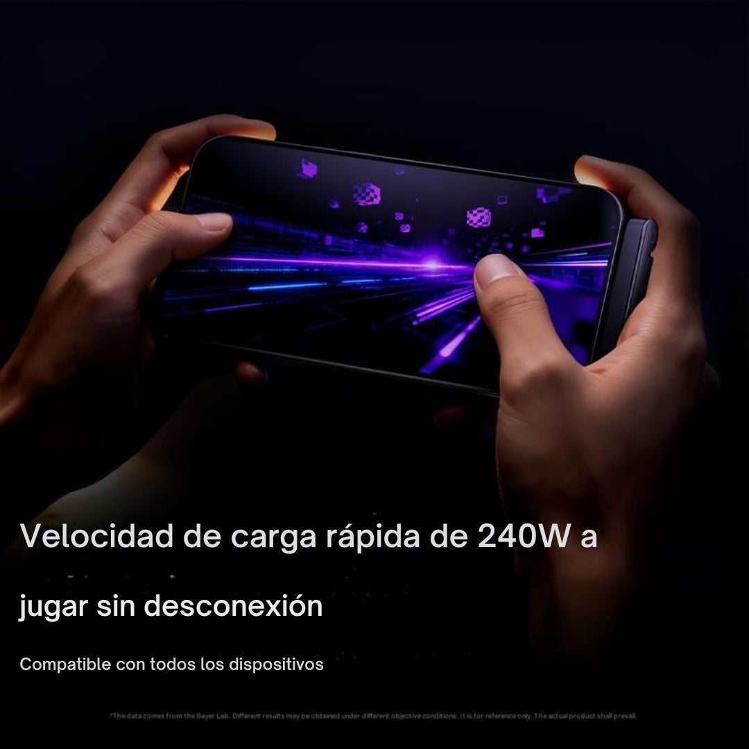 Cable de carga rápida de 240 W con soporte