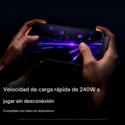 Cable de carga rápida de 240 W con soporte